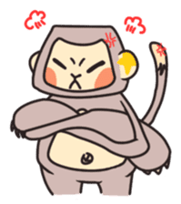 gibbon monkey Aidan sticker #10137733