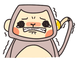 gibbon monkey Aidan sticker #10137734