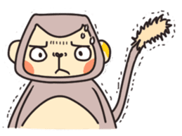 gibbon monkey Aidan sticker #10137737