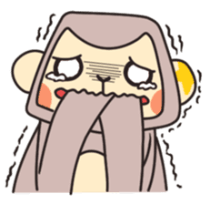 gibbon monkey Aidan sticker #10137740