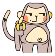 gibbon monkey Aidan sticker #10137744
