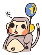 gibbon monkey Aidan sticker #10137748