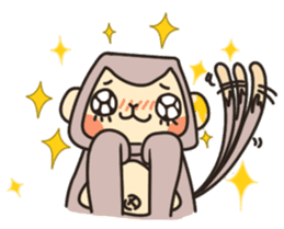 gibbon monkey Aidan sticker #10137749