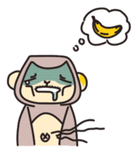 gibbon monkey Aidan sticker #10137753