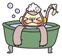 gibbon monkey Aidan sticker #10137755