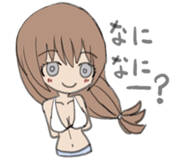 tropical girl sticker #10138201