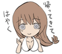 tropical girl sticker #10138204