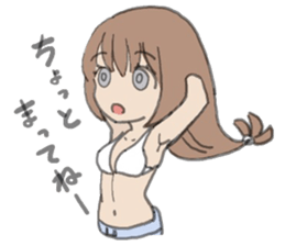 tropical girl sticker #10138209