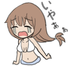 tropical girl sticker #10138210