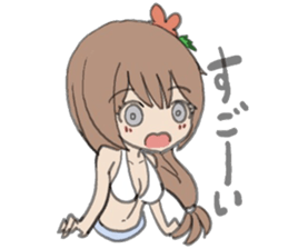 tropical girl sticker #10138217