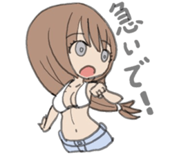 tropical girl sticker #10138222