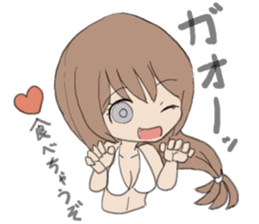 tropical girl sticker #10138225