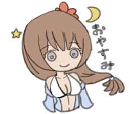 tropical girl sticker #10138235