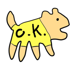 Stylish dog sticker #10139160