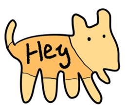 Stylish dog sticker #10139162