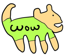 Stylish dog sticker #10139163