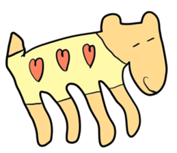 Stylish dog sticker #10139164