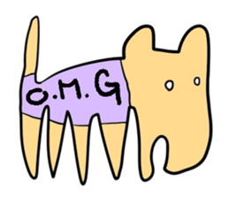 Stylish dog sticker #10139165