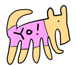 Stylish dog sticker #10139169