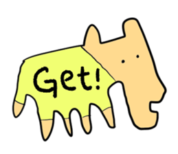 Stylish dog sticker #10139171