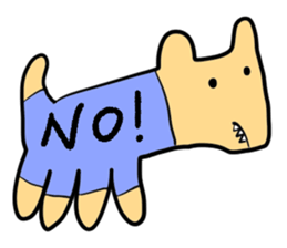 Stylish dog sticker #10139172