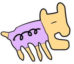 Stylish dog sticker #10139173