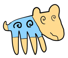 Stylish dog sticker #10139177