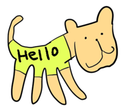 Stylish dog sticker #10139179