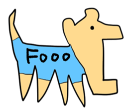 Stylish dog sticker #10139181