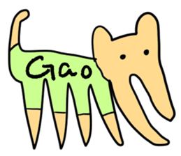 Stylish dog sticker #10139189