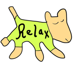 Stylish dog sticker #10139193