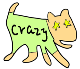 Stylish dog sticker #10139194