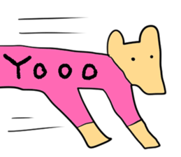 Stylish dog sticker #10139195