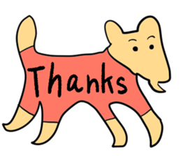 Stylish dog sticker #10139196