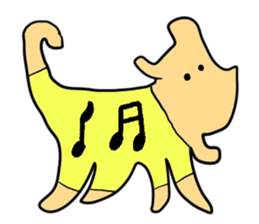 Stylish dog sticker #10139198