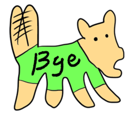 Stylish dog sticker #10139199