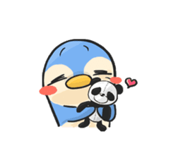 Penguin & Panda sticker #10139501