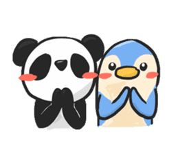 Penguin & Panda sticker #10139506