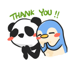 Penguin & Panda sticker #10139507