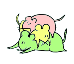 happy rats sticker #10139924