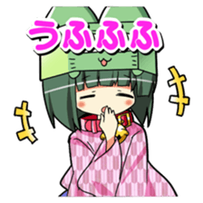 Cat cap girl Aqua sticker #10140100