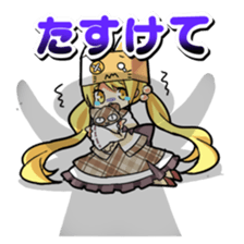 Cat cap girl Aqua sticker #10140108