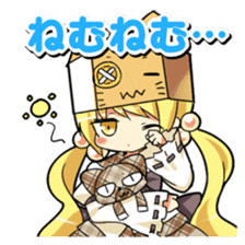 Cat cap girl Aqua sticker #10140111