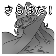 Cat cap girl Aqua sticker #10140118