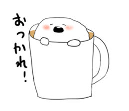 A black shadow and white ghost. sticker #10140852