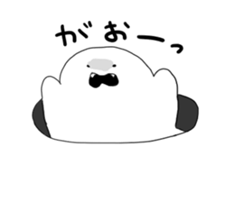 A black shadow and white ghost. sticker #10140860