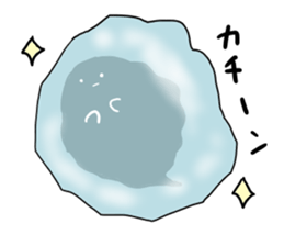 A black shadow and white ghost. sticker #10140869