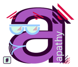 chat font feeLings poLar vortex suitcase sticker #10140974