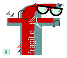 chat font feeLings poLar vortex suitcase sticker #10140979