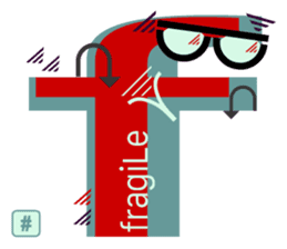 chat font feeLings poLar vortex suitcase sticker #10140979